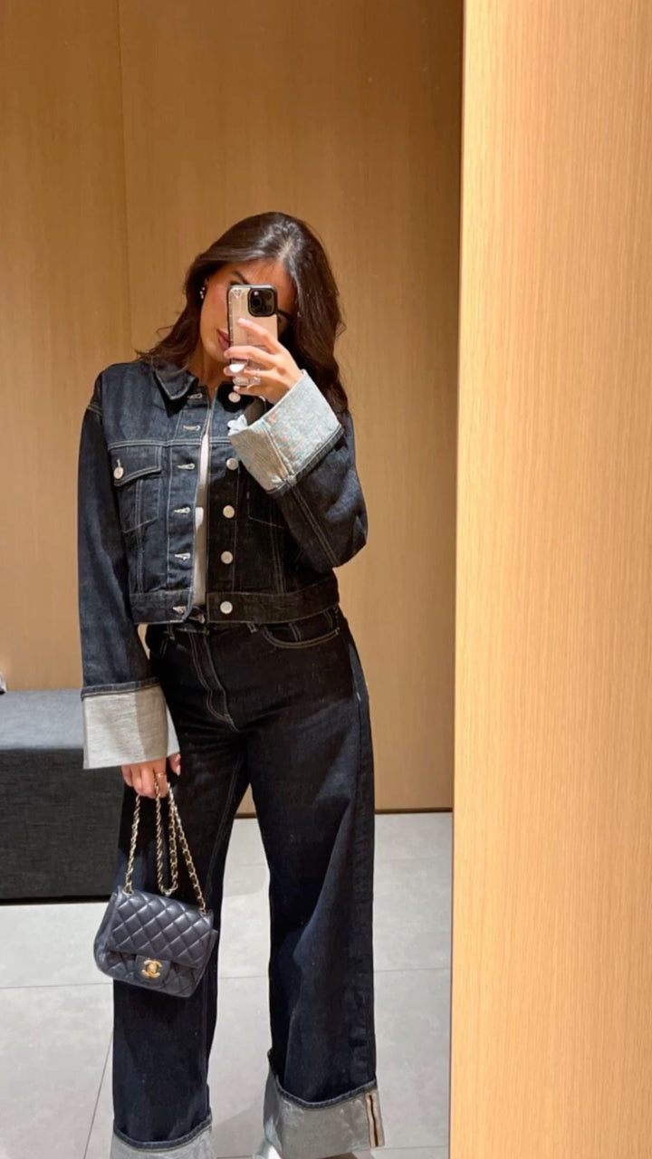 Petra | Damen Frühlings-Set mit Cropped-Jacke und Hose