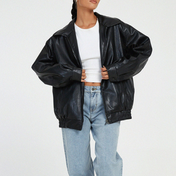 Kerstin | Damen Oversized Zip-Up Jacke im modernen Stil
