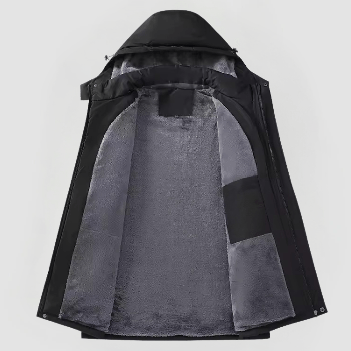 Hendrik | Herren Winterjacke mit Kapuze und Reißverschluss