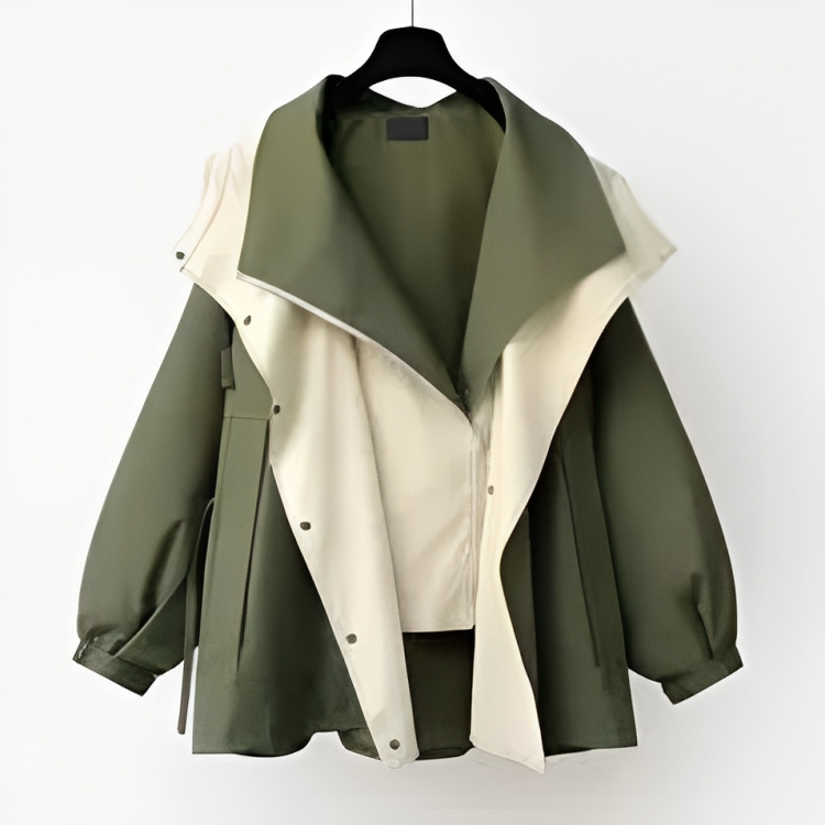 Leonie | Damen Winterjacke mit Kapuze und stylishem Kragen