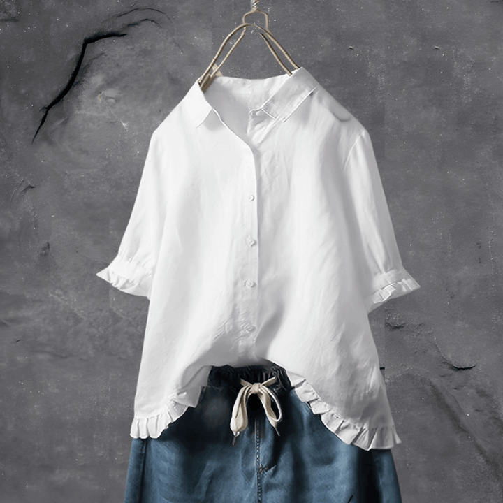 Elegant Bomullsskjorte for Kvinner