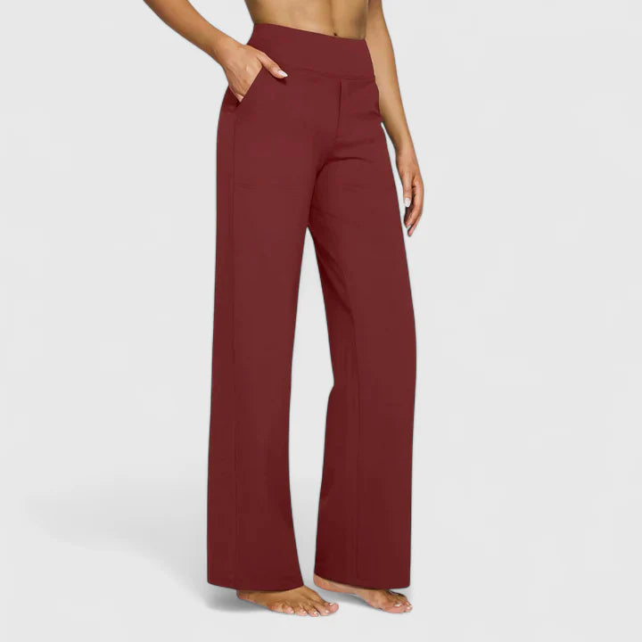 Nadine | Damen Weite Lounge-Hose mit Stretchbund