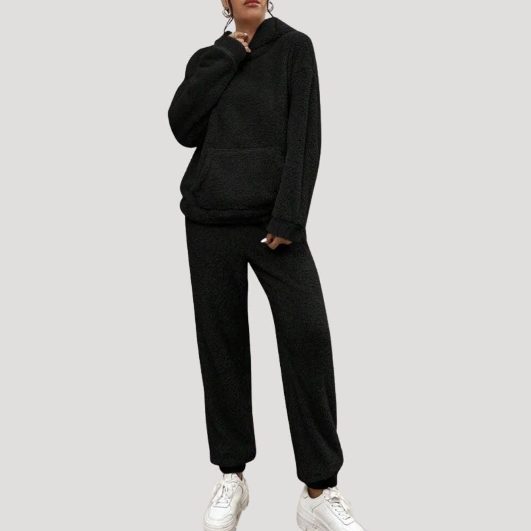 Karin | Damen Frühlings Cozy Kapuzen-Loungewear-Set