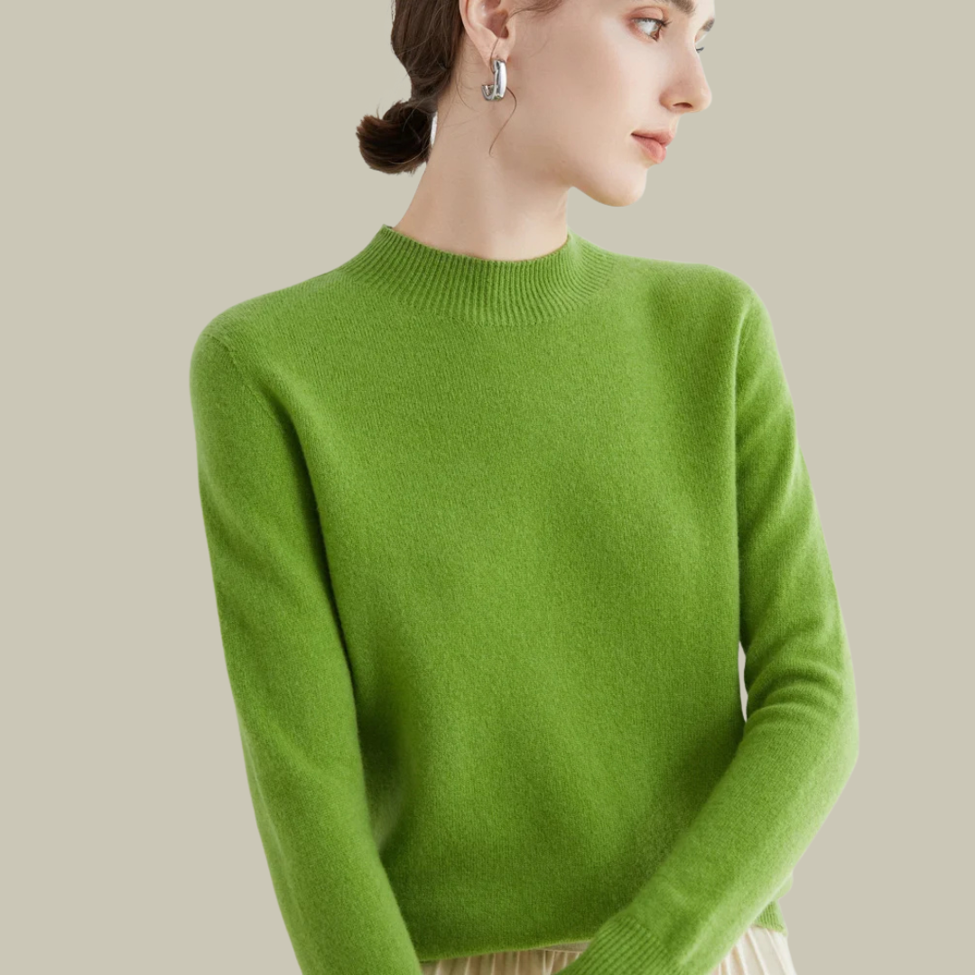 Monika | Damen Rollkragenpullover aus Merinowolle für den Winter