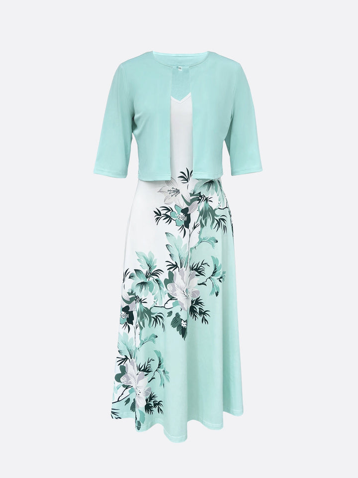 Elegant To-Delt Kjole for Festlige Anledninger