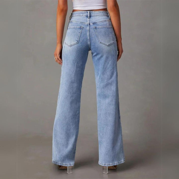 Carmen | Damen High-Rise Denim Jeans mit Weiten Beinen