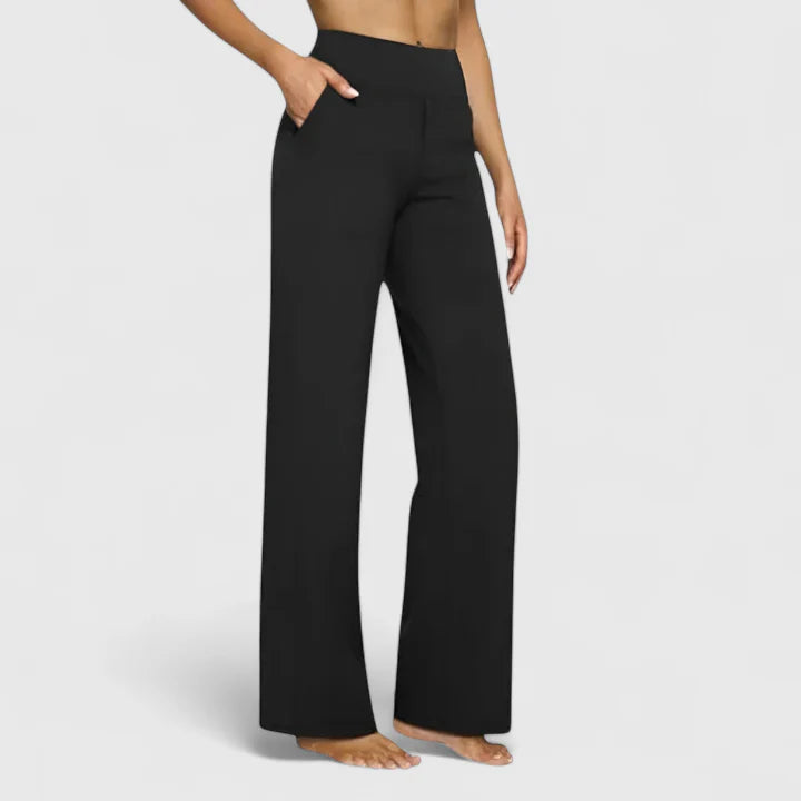 Nadine | Damen Weite Lounge-Hose mit Stretchbund