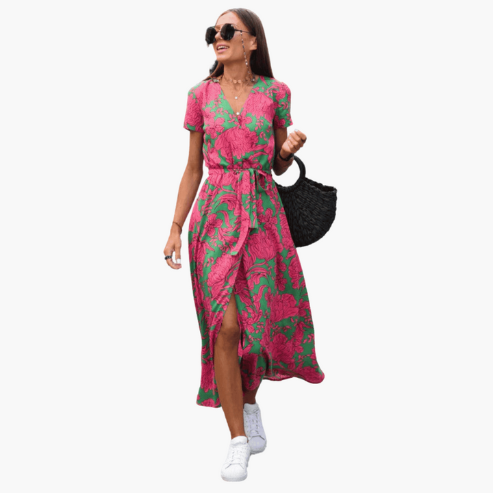 Anette | Elegant Omslagskjole for Sommeren