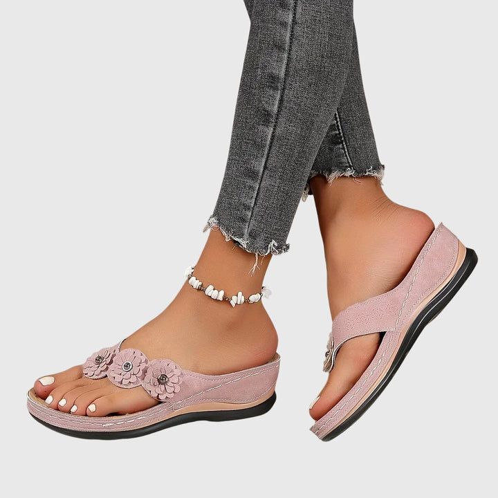 Nicole | Damen Trendige Lässige Slip-On Sandalen