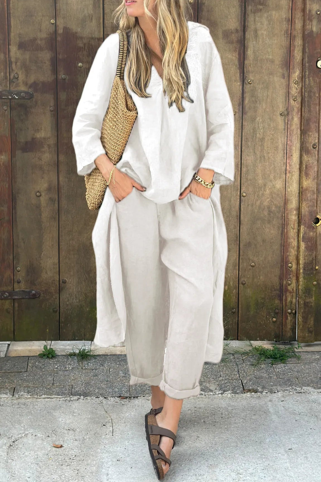 Eva | Damen 2-teiliges Strick-Loungewear-Set