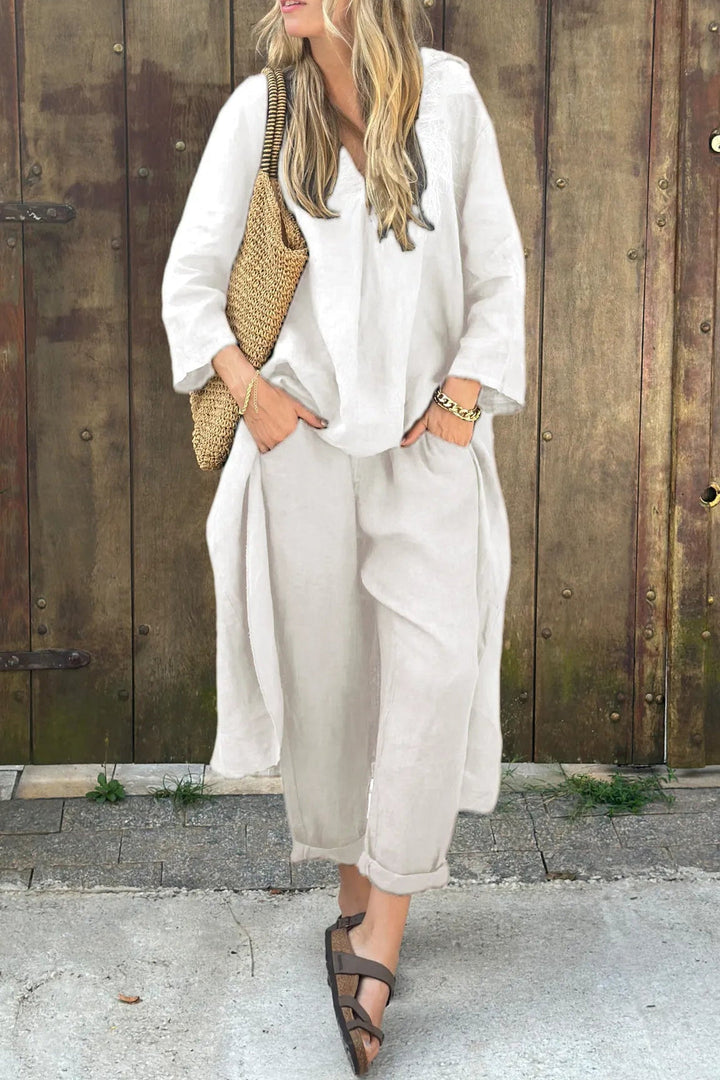 Eva | Damen 2-teiliges Strick-Loungewear-Set