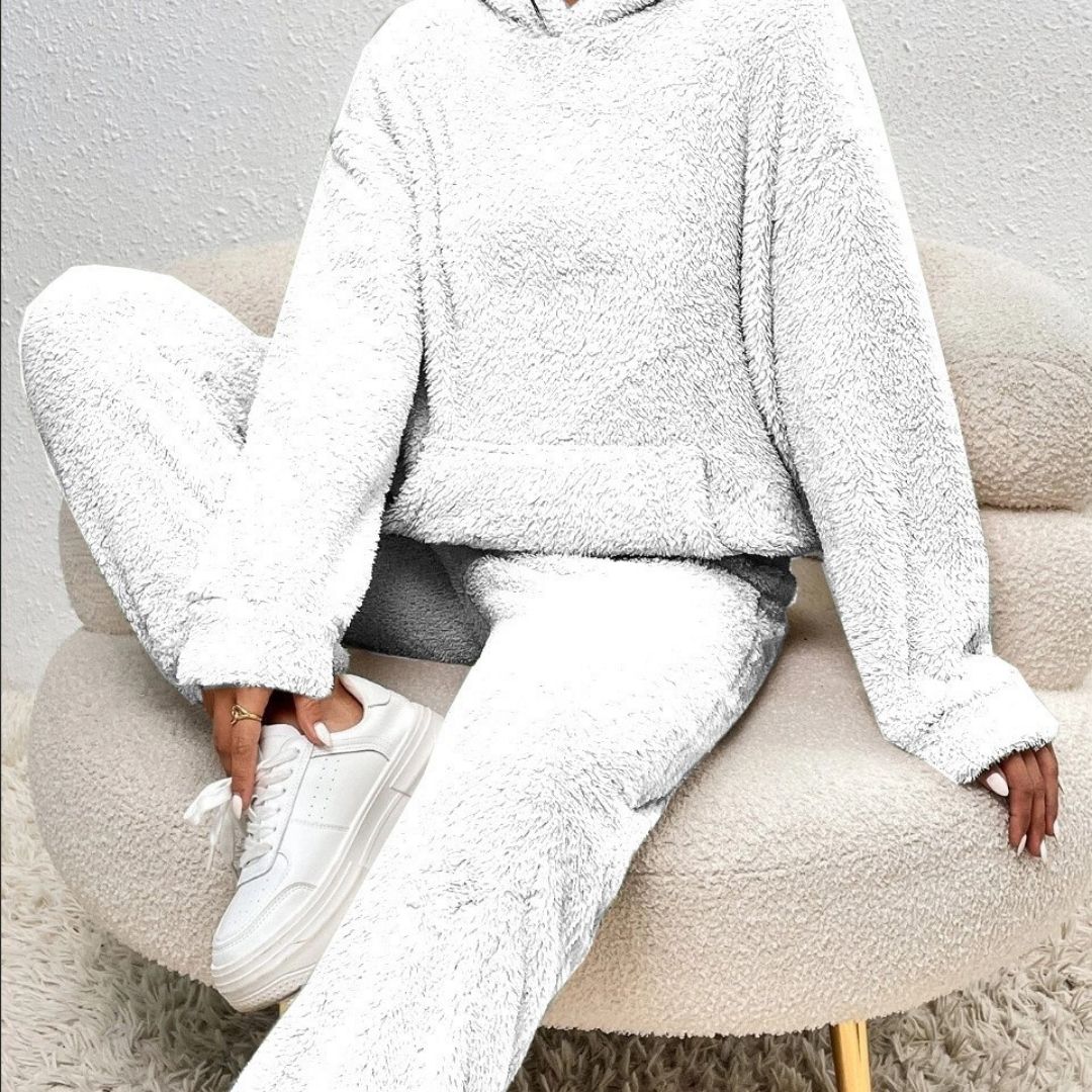 Karin | Damen Frühlings Cozy Kapuzen-Loungewear-Set