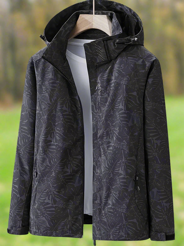 Veronika | Damen Freizeitjacke mit wasserabweisendem Blattmuster