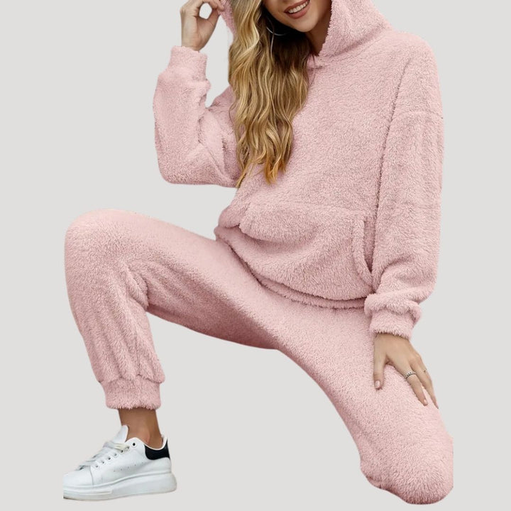 Karin | Damen Frühlings Cozy Kapuzen-Loungewear-Set