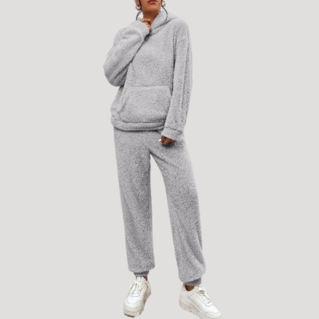 Karin | Damen Frühlings Cozy Kapuzen-Loungewear-Set