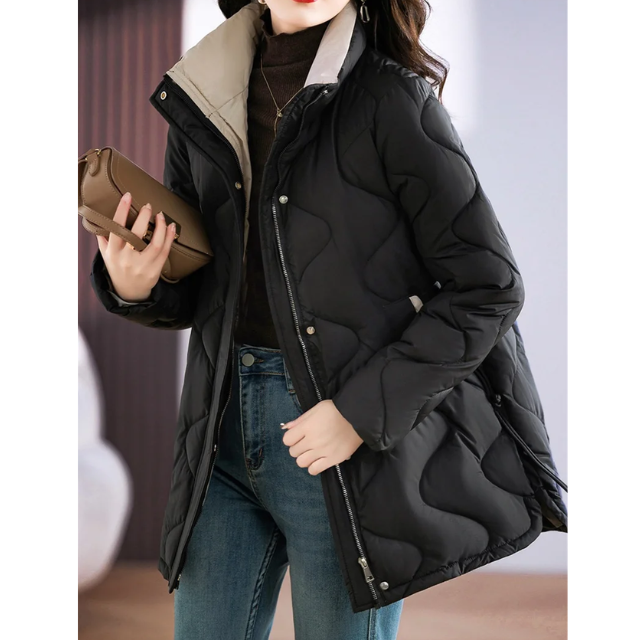 Bettina | Damen Freizeit-Winterjacke mit langen Ärmeln