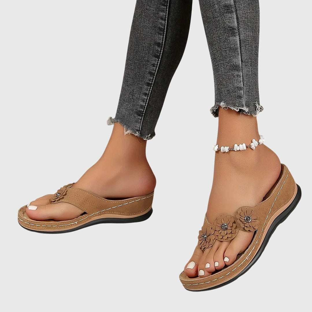 Nicole | Damen Trendige Lässige Slip-On Sandalen