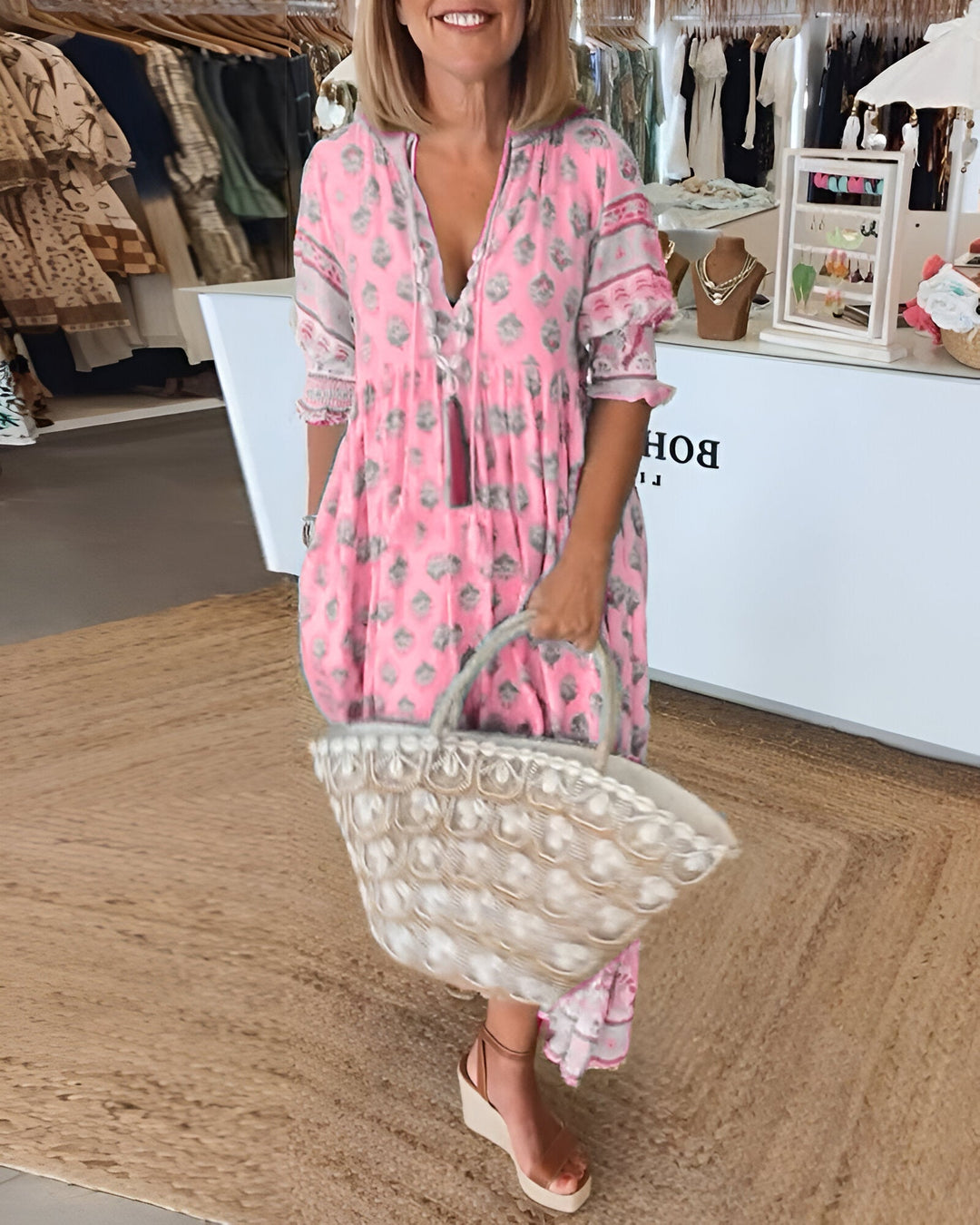 Iselin | Stilfull Casual Midi-Kjole