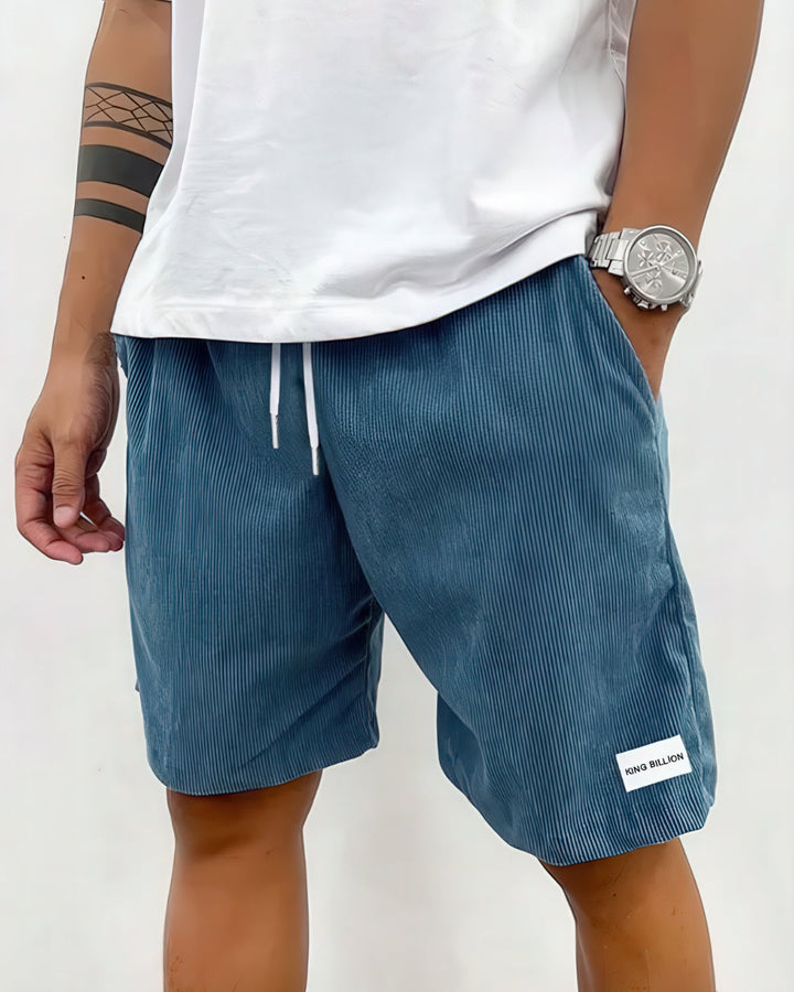 David | Komfortabel Stilren Kordfløyel Shorts