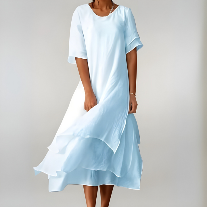 Edith | Elegant Lang Kjole for Kvinner
