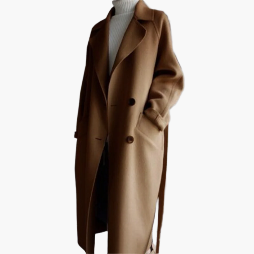 Lara | Damen Winter Wickelmantel im eleganten Design