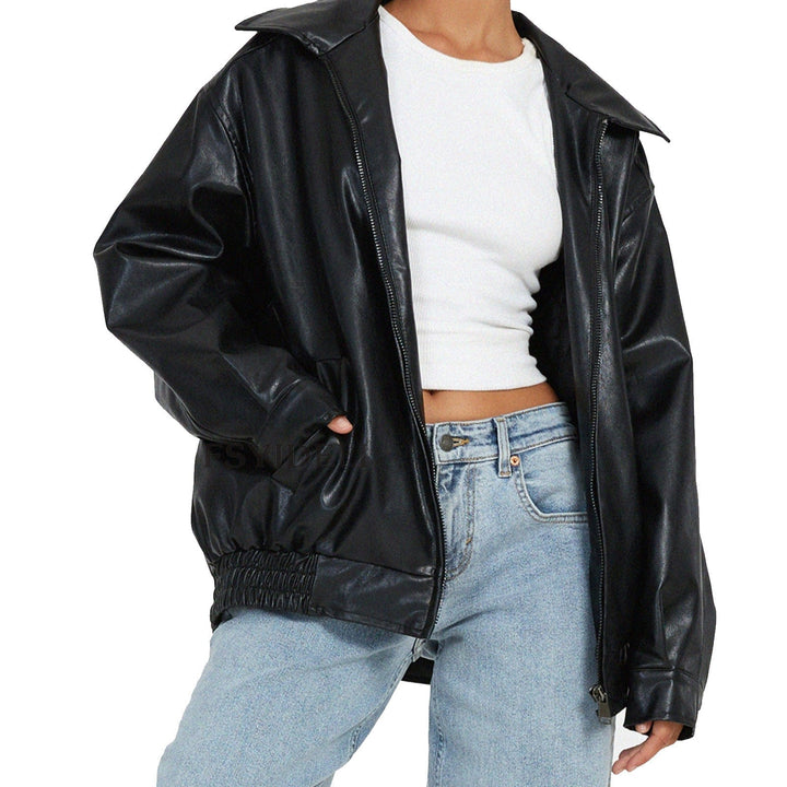 Kerstin | Damen Oversized Zip-Up Jacke im modernen Stil