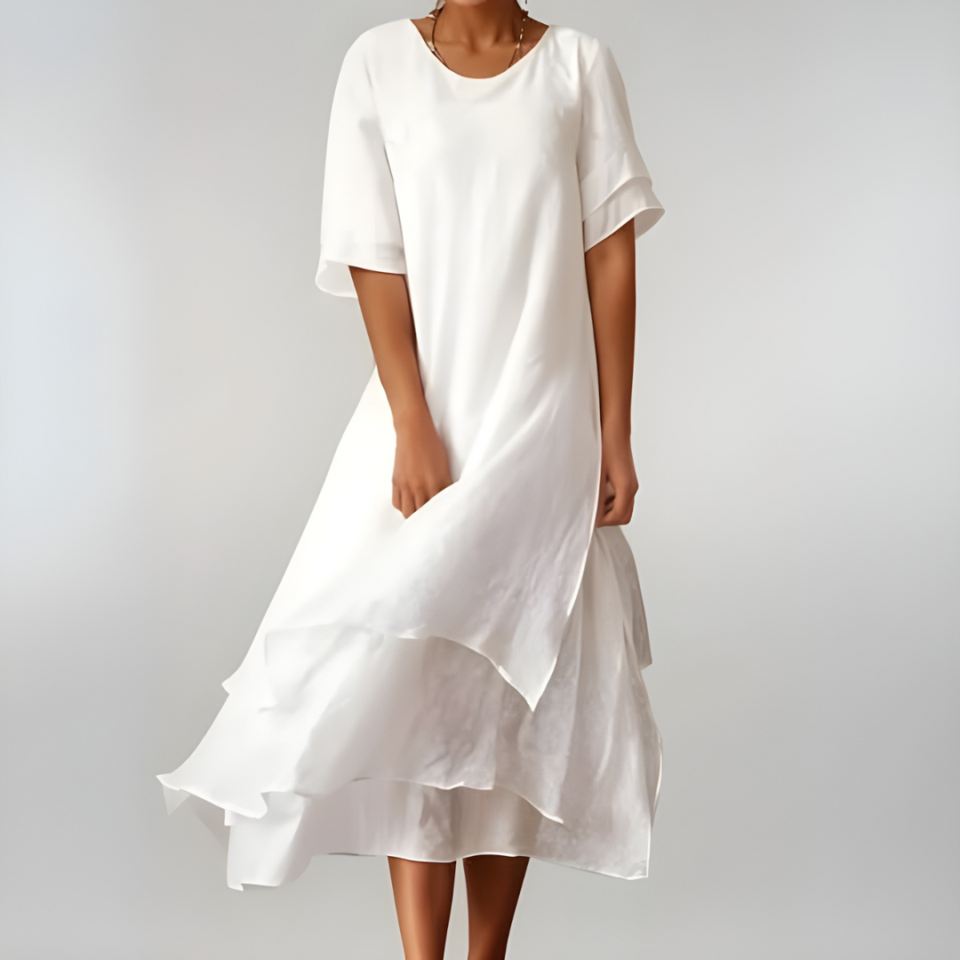 Edith | Elegant Lang Kjole for Kvinner