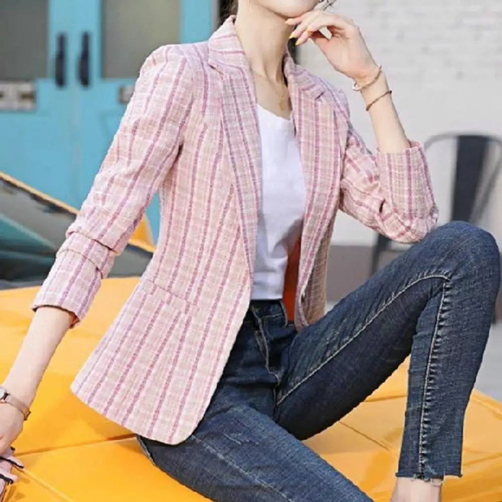 Anna | Damen Freizeit Blazer mit Ein-Knopf-Design fürs Büro
