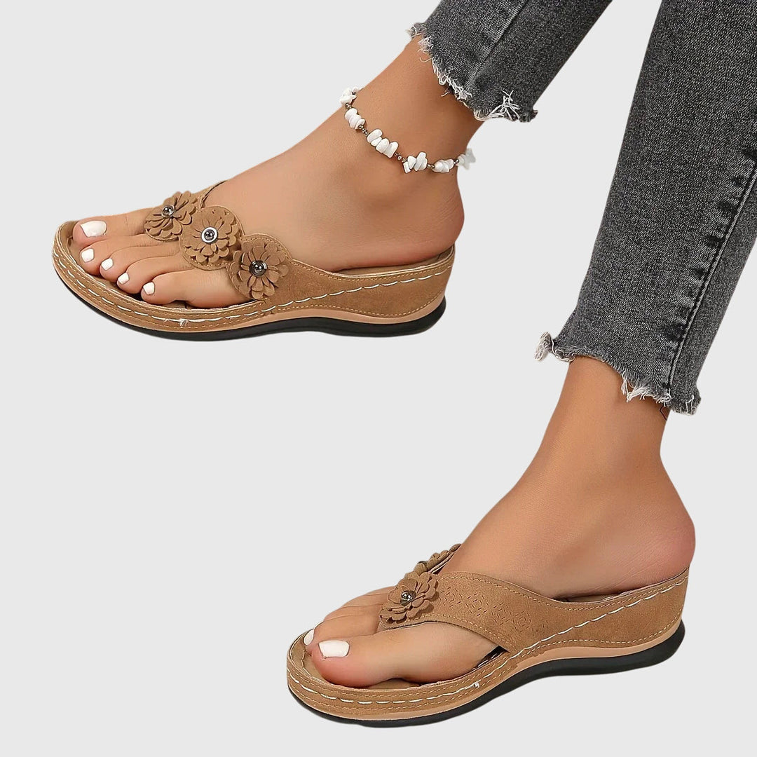 Nicole | Damen Trendige Lässige Slip-On Sandalen