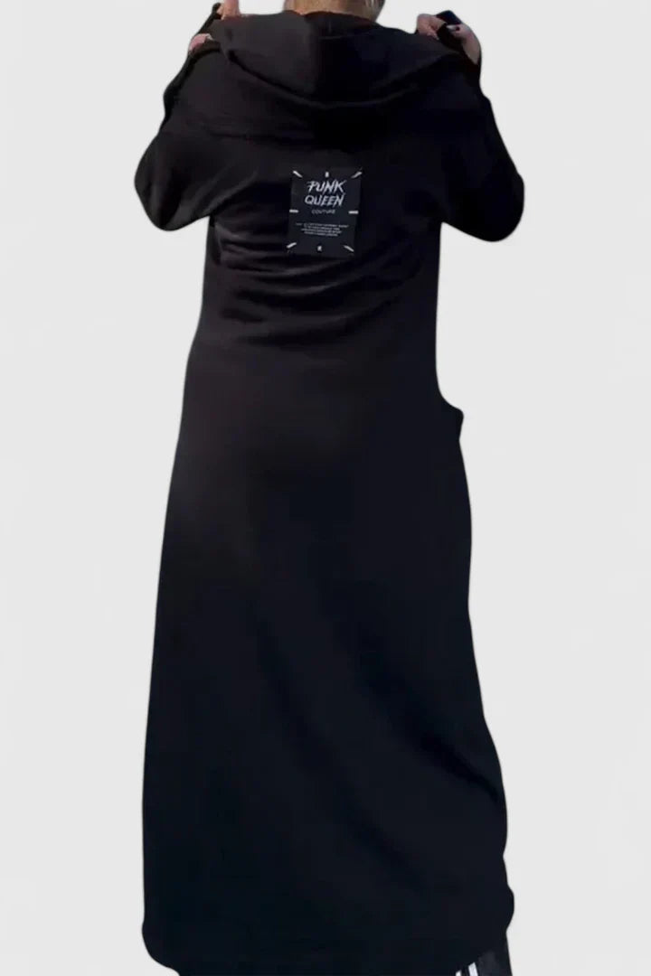 Natascha | Lässiges Langärmeliges Hoodie-Kleid mit Reißverschluss