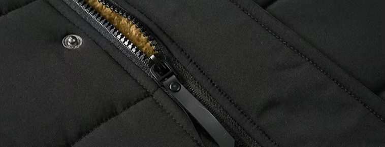 Karl | Herren Robuste Winterjacke mit Kapuze und Fellfutter