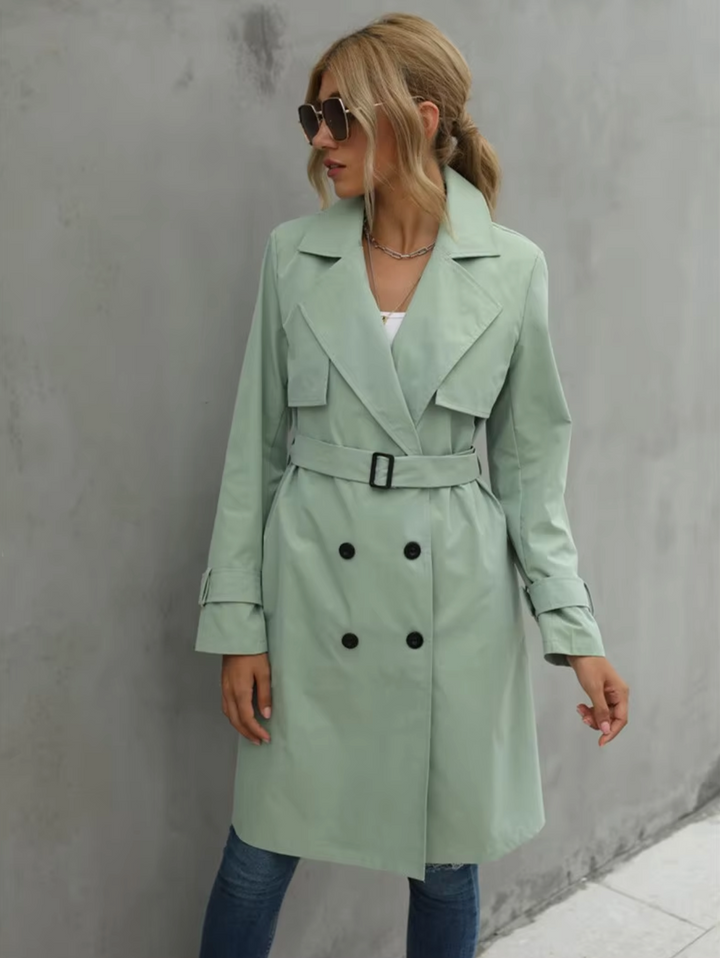 Andrea | Damenmode Doppelreihiger Trenchcoat