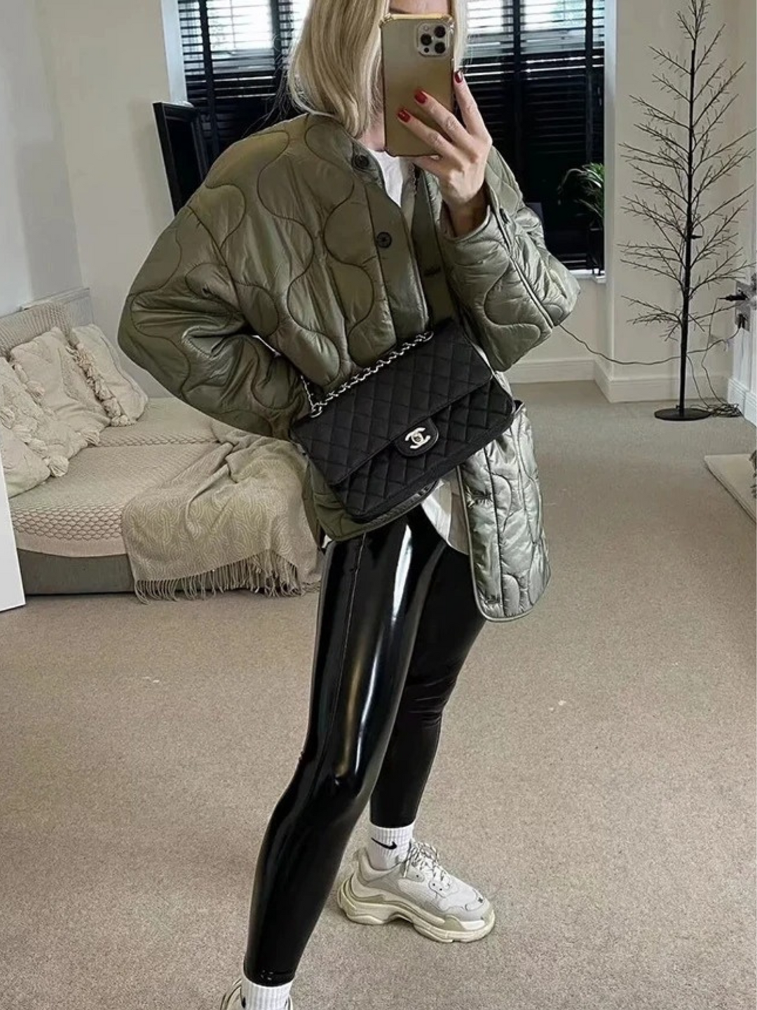 Daniela | Damen Freizeit-Steppjacke mit Knopfleiste