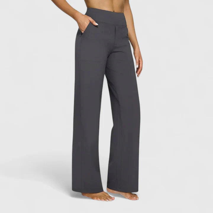 Nadine | Damen Weite Lounge-Hose mit Stretchbund