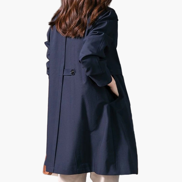 Jana | Damen Winter Button-Up Mantel im klassischen Stil