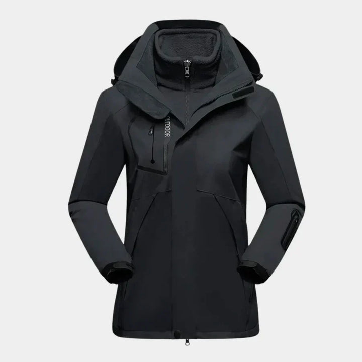Maja | Damen Warme Winterjacke mit Kapuze