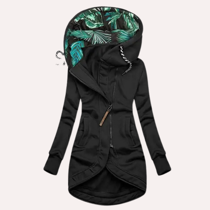Greta | Damen Lässiger Hoodie mit gemusterter Kapuze