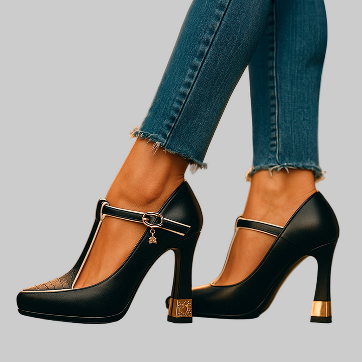 Regine | Damen Klassische High Heels mit Spitzkappe
