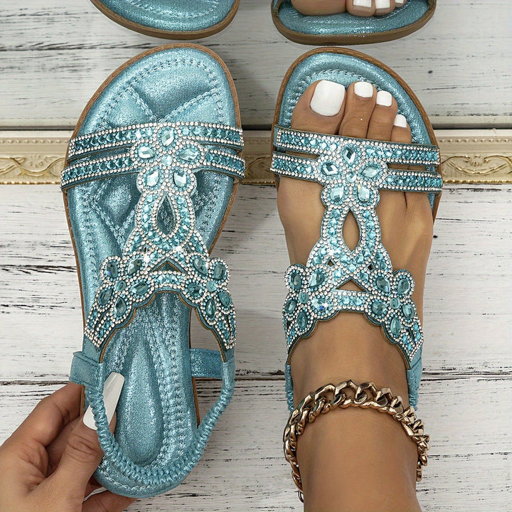 Josefine | Bohemske Sandaler med Dekorative Remmer