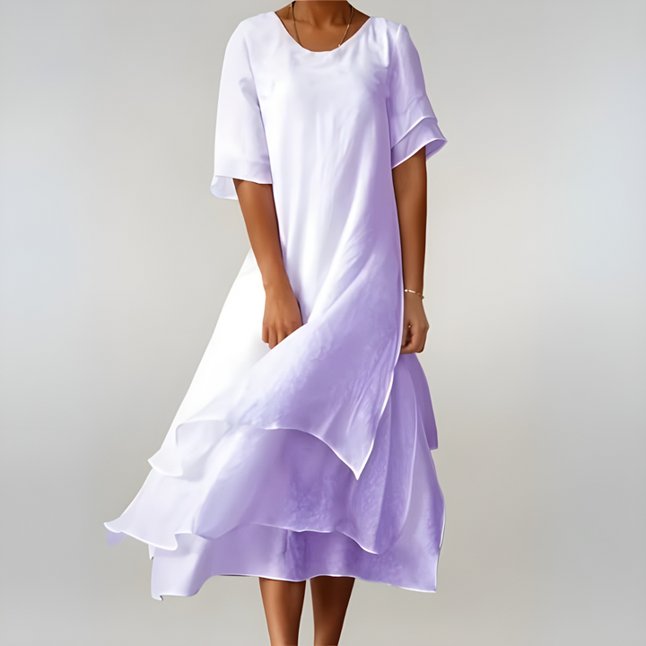 Edith | Elegant Lang Kjole for Kvinner