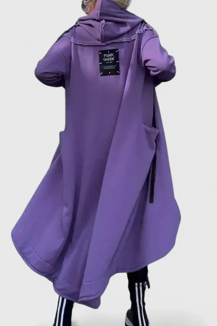 Natascha | Lässiges Langärmeliges Hoodie-Kleid mit Reißverschluss