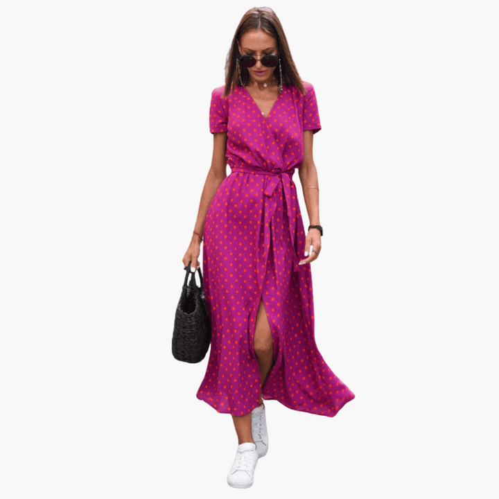 Anette | Elegant Omslagskjole for Sommeren