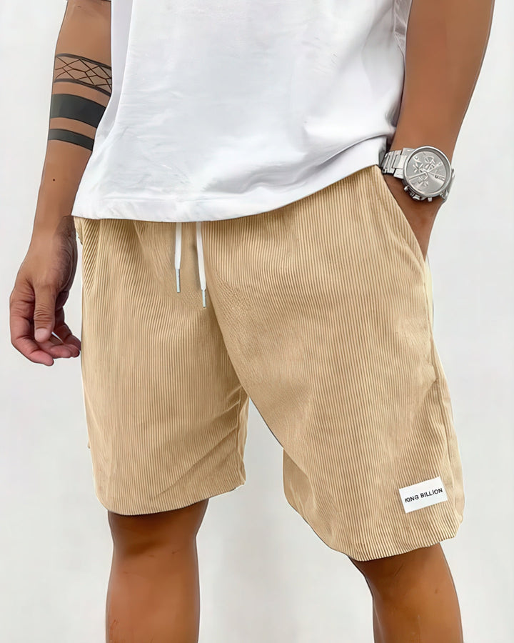 David | Komfortabel Stilren Kordfløyel Shorts