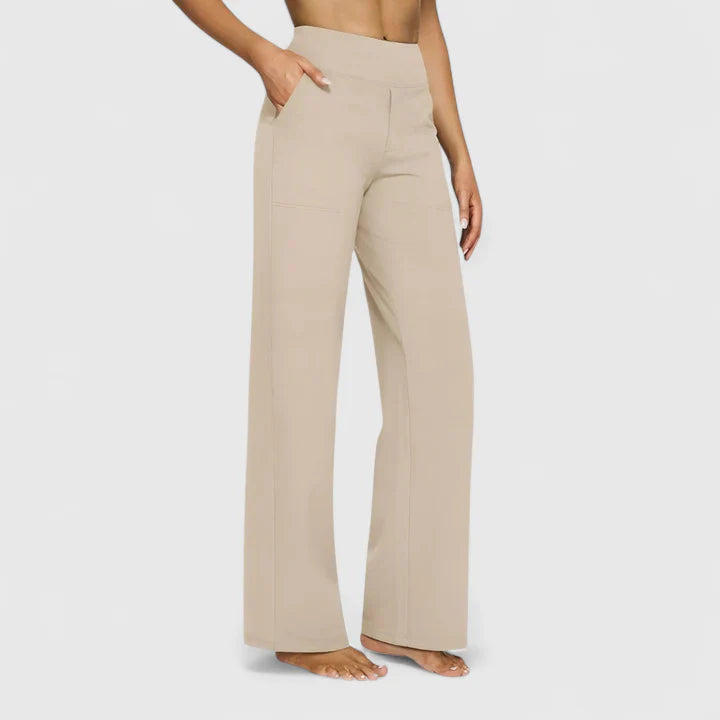 Nadine | Damen Weite Lounge-Hose mit Stretchbund