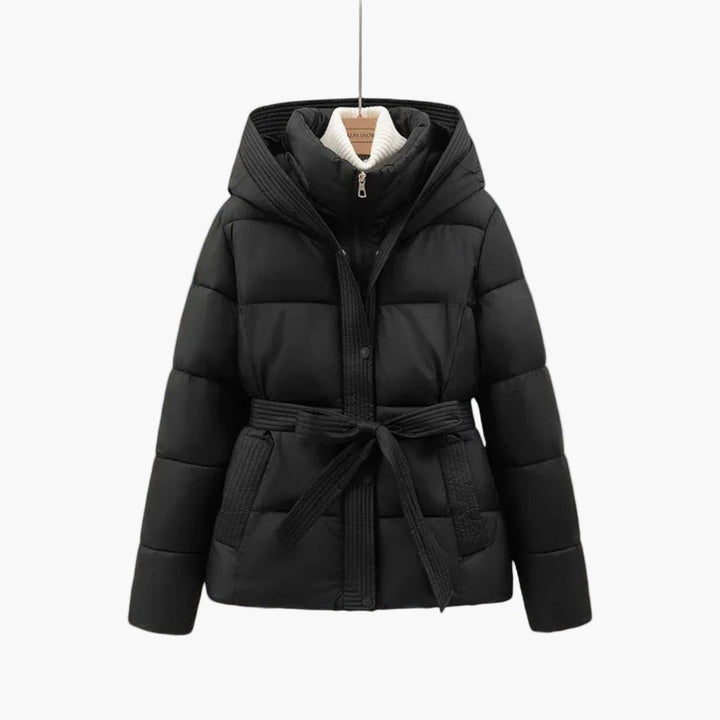 Isabella | Damen Winter Pufferjacke mit Gürtel und Warmem Futter
