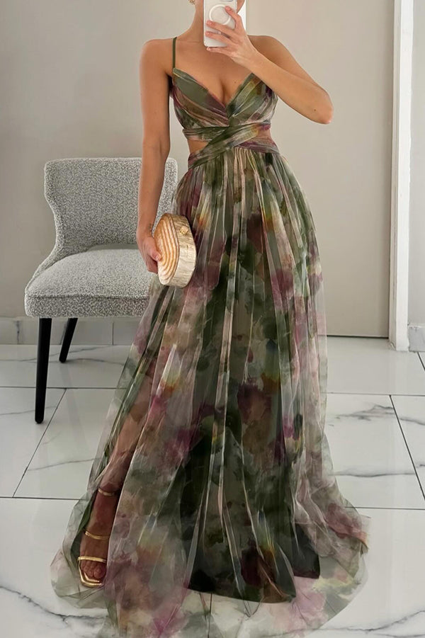 Karin | Stilfull og Blomstrete Aftenkjole