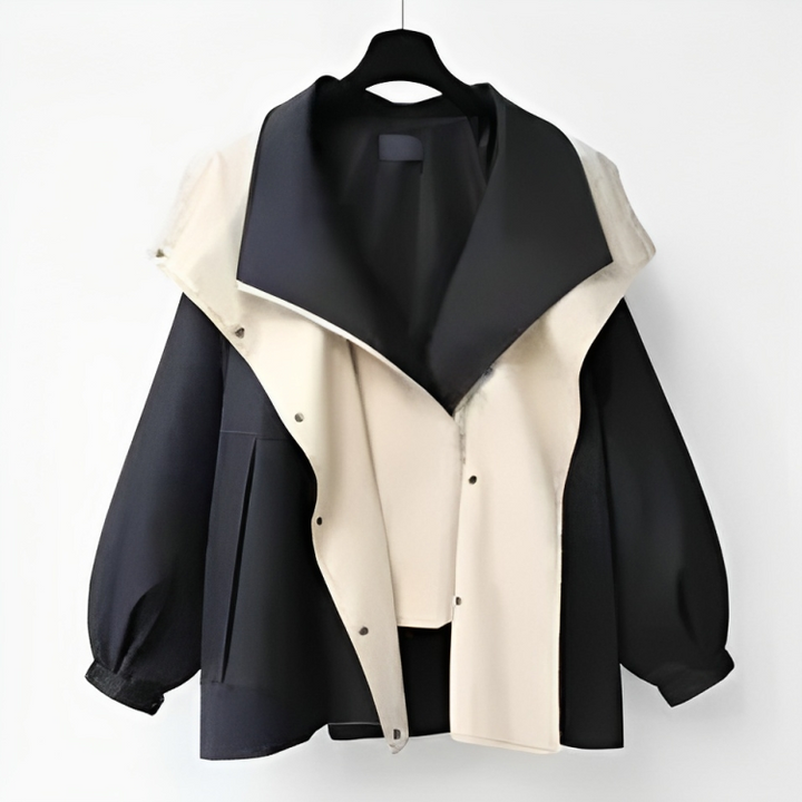 Leonie | Damen Winterjacke mit Kapuze und stylishem Kragen