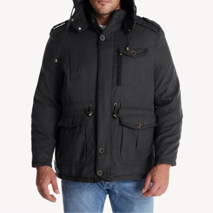 Jürgen | Herren Robuste Winterjacke mit Fleece-Futter