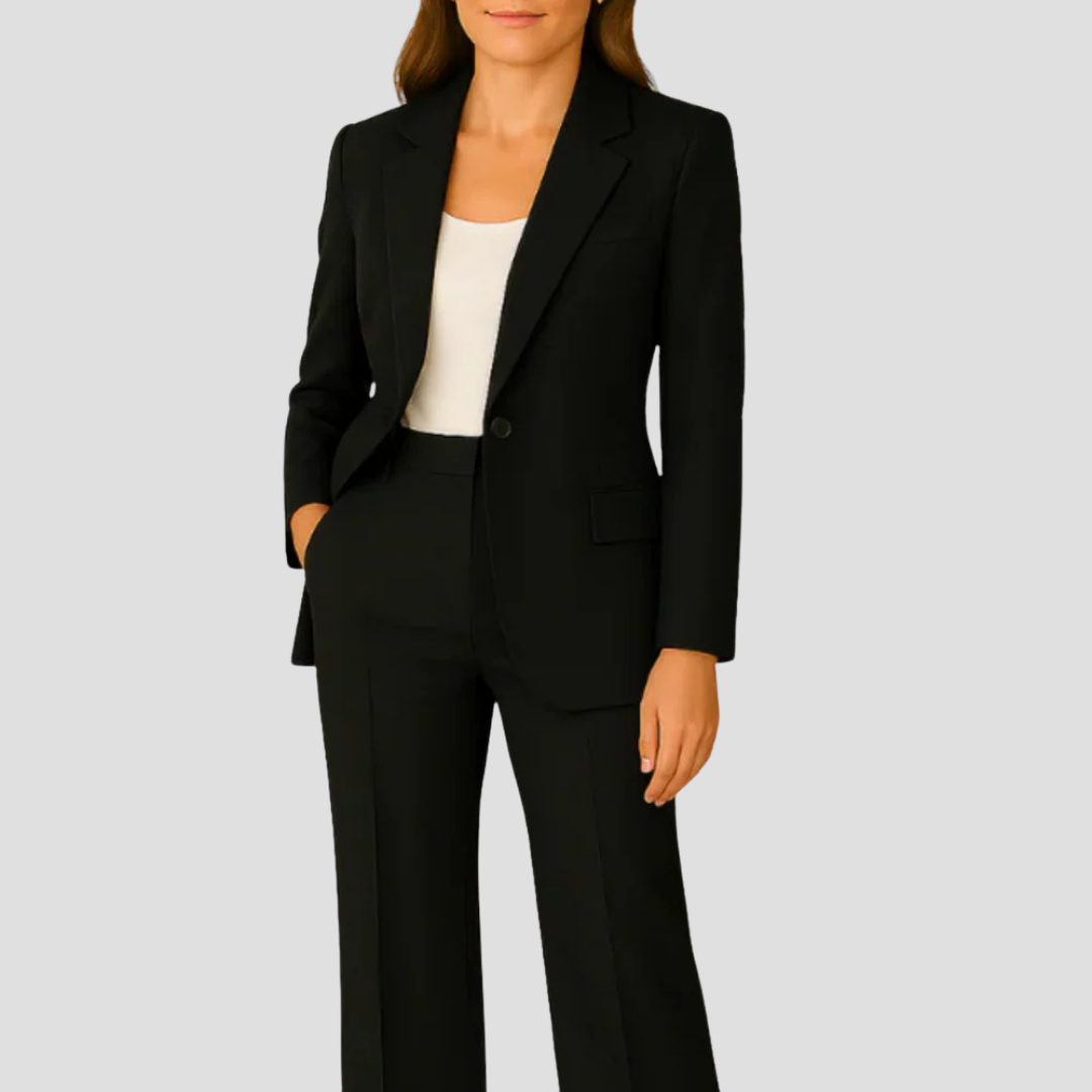 Laura | Damen Maßgeschneidertes Anzug-Set mit langem Blazer und Hose
