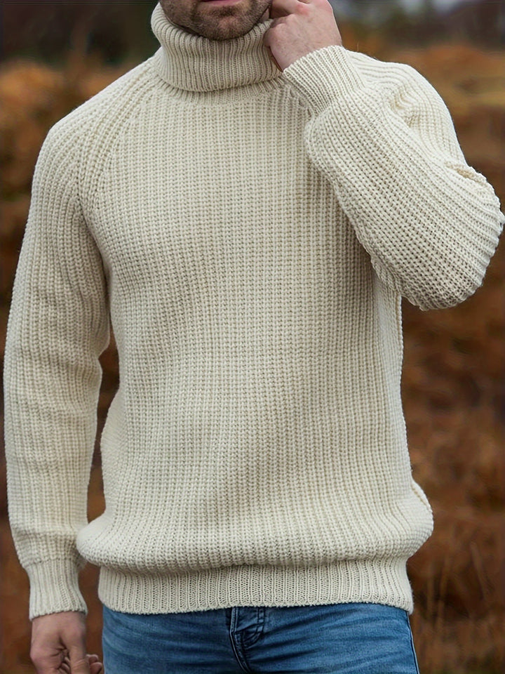 Alexander | Herren Warmer Strickpullover mit Rollkragen für den Winter